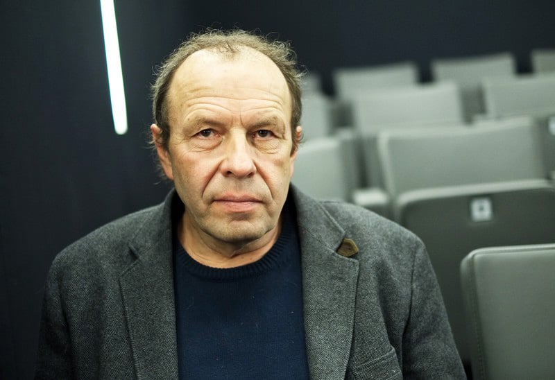 Michał Lorenc w warszawskim kinie Iluzjon, fot. Michał Dyjuk / East News